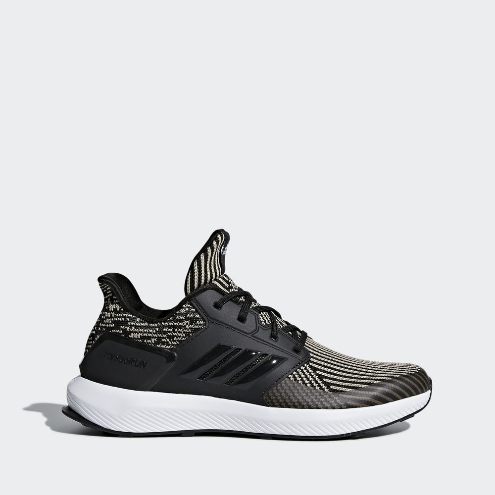 Adidas Rapidarun Knit - παπουτσια για τρεξιμο για αγορια - Μαυρα/Μαυρα/Ασπρα,Μέγεθος: EU 27 – 39 1/3